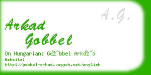 arkad gobbel business card